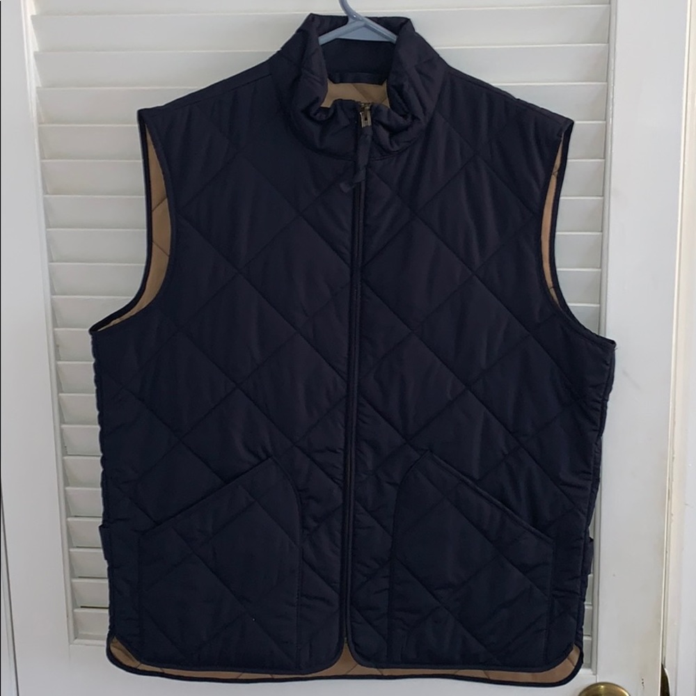 Men’s J Crew vest size medium navy blue